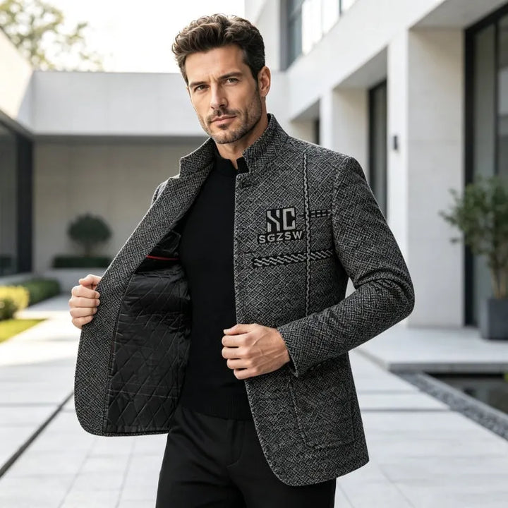 Orion - Slim Fit Mandarin Collar Blazer