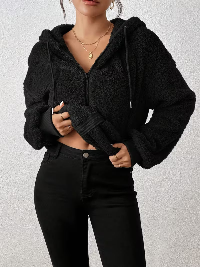 Svevia - Casual Hooded Warm Furry Jacket