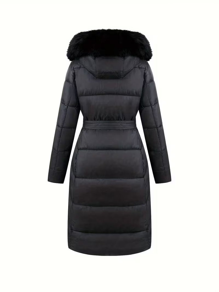 Orianette - Hooded Puffer Jacket With Belt