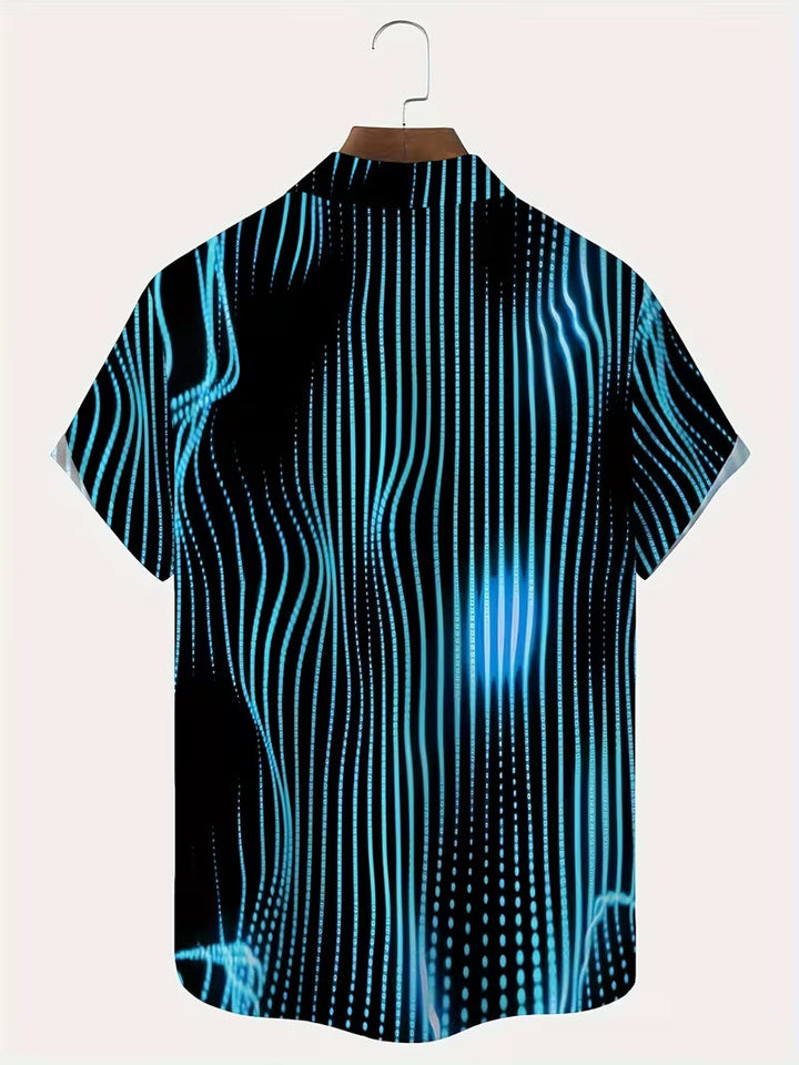 Ludwig - Casual Shirt With Art Stripe Print