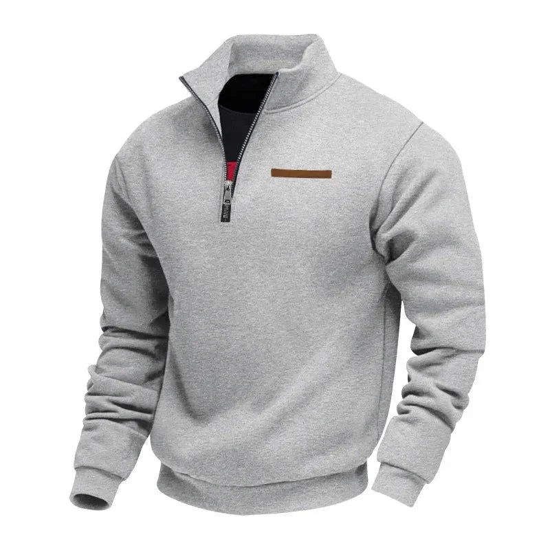 Demik - Elegant Half-Zip Sweater