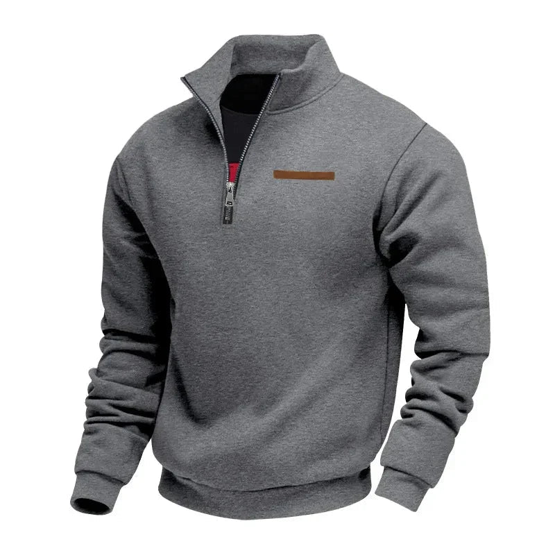 Demik - Elegant Half-Zip Sweater