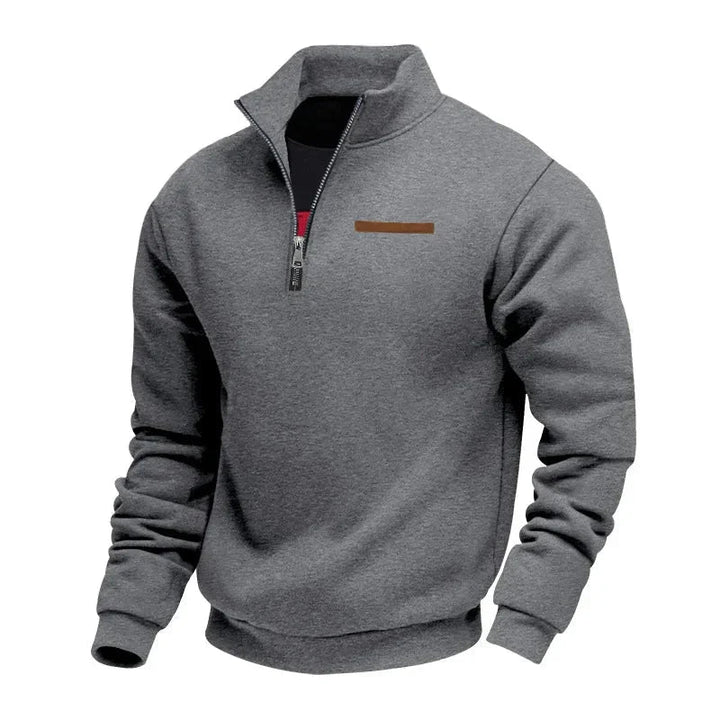 Demik - Elegant Half-Zip Sweater