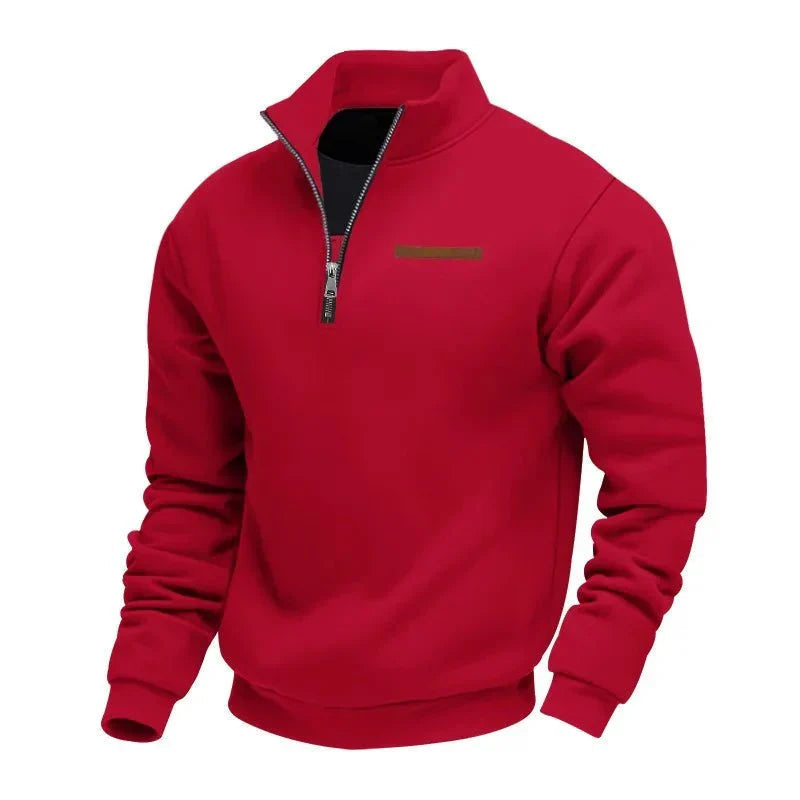 Demik - Elegant Half-Zip Sweater