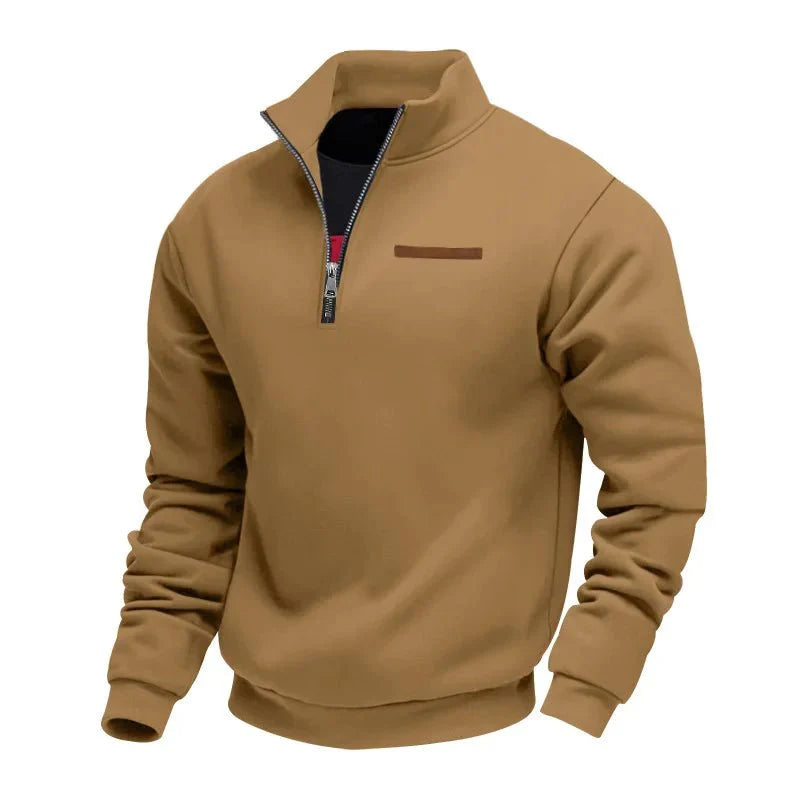 Demik - Elegant Half-Zip Sweater