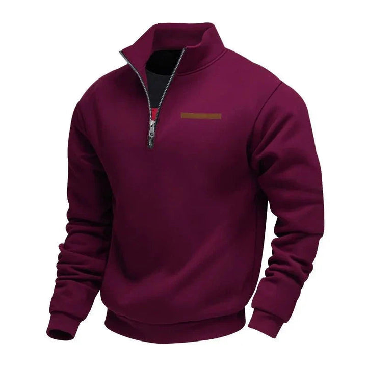 Demik - Elegant Half-Zip Sweater