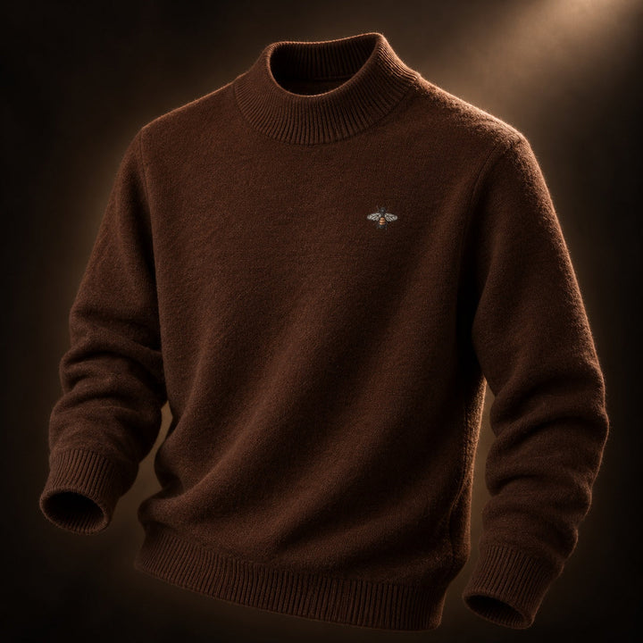 Fayeine - Knitted Mock Neck Sweater