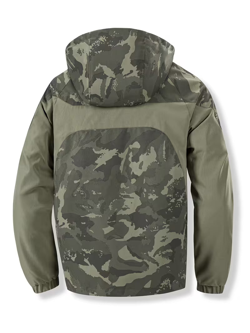 Prismspan - Camouflage Hooded Windbreaker Jacket