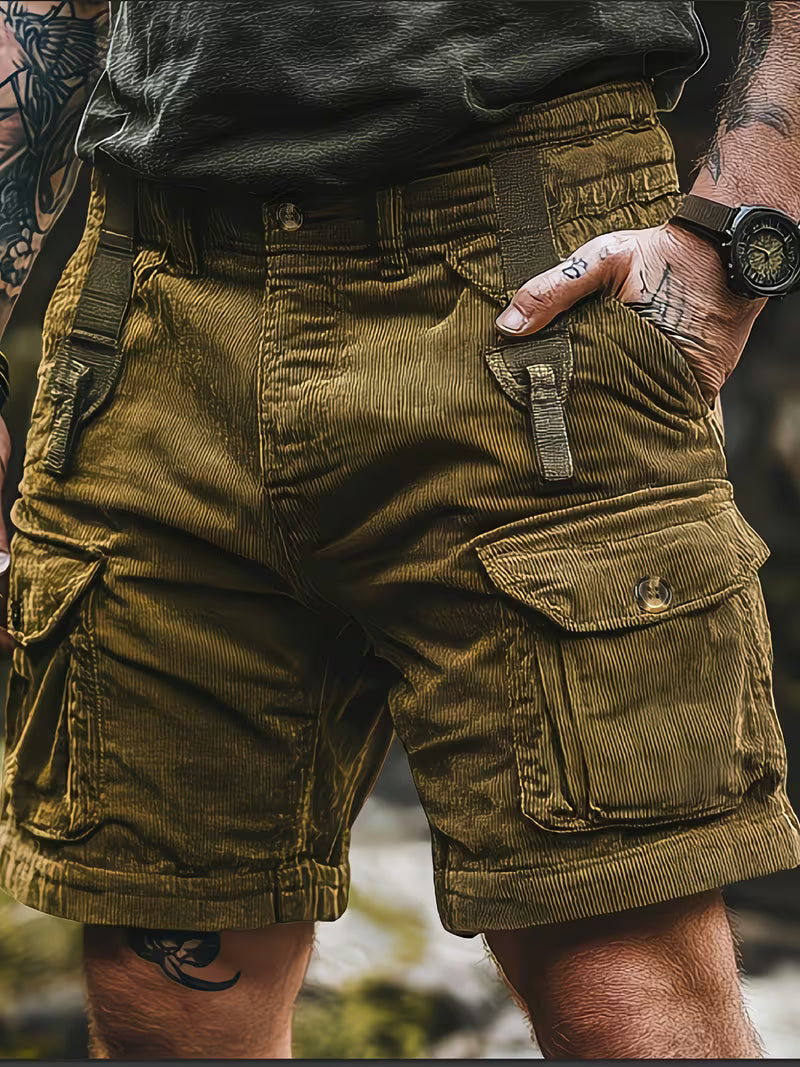 Jorit - Corduroy 3D Woven Cargo Shorts