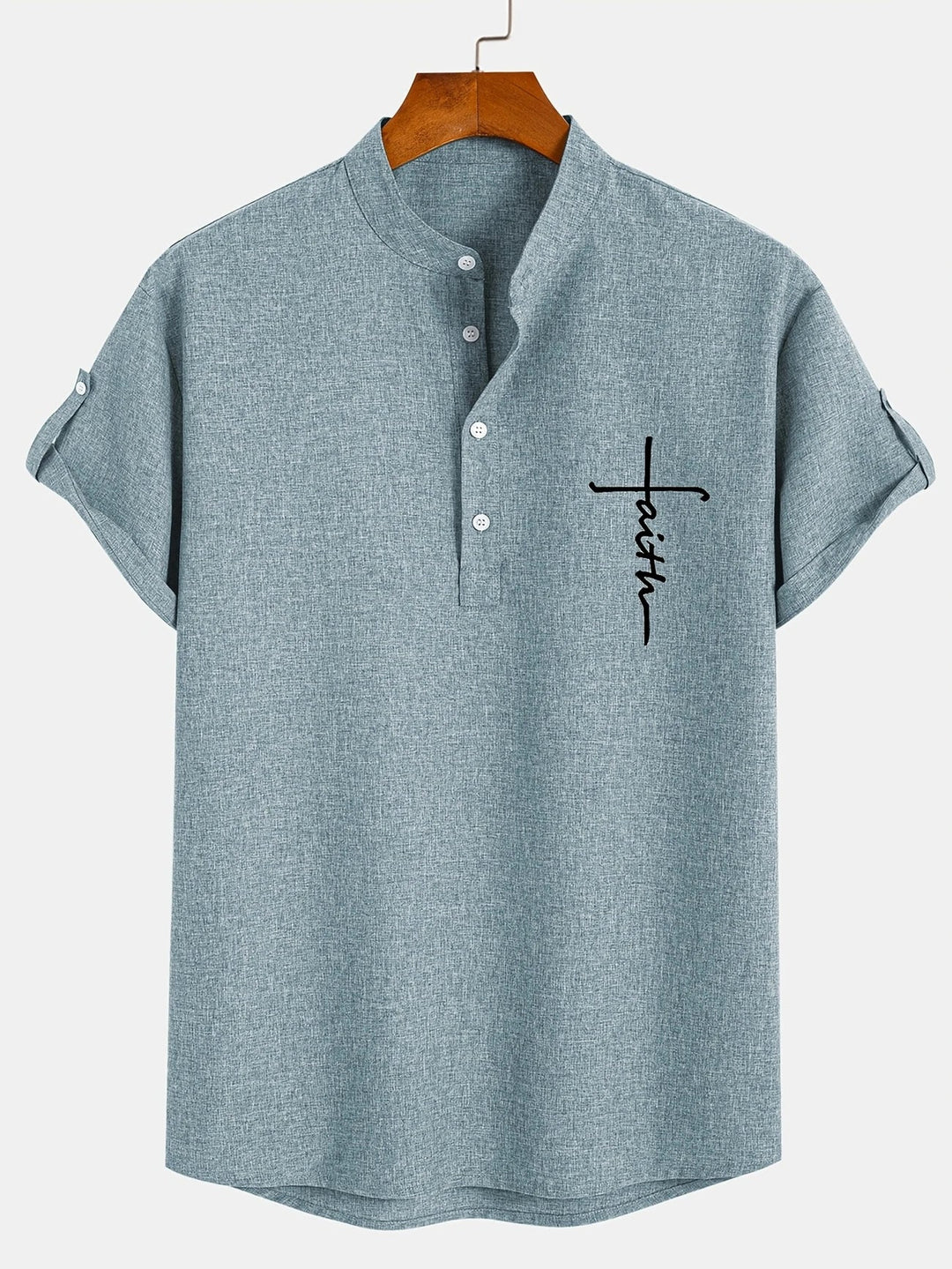 Samuelson - Elegant Short Sleeve Shirt With Collar