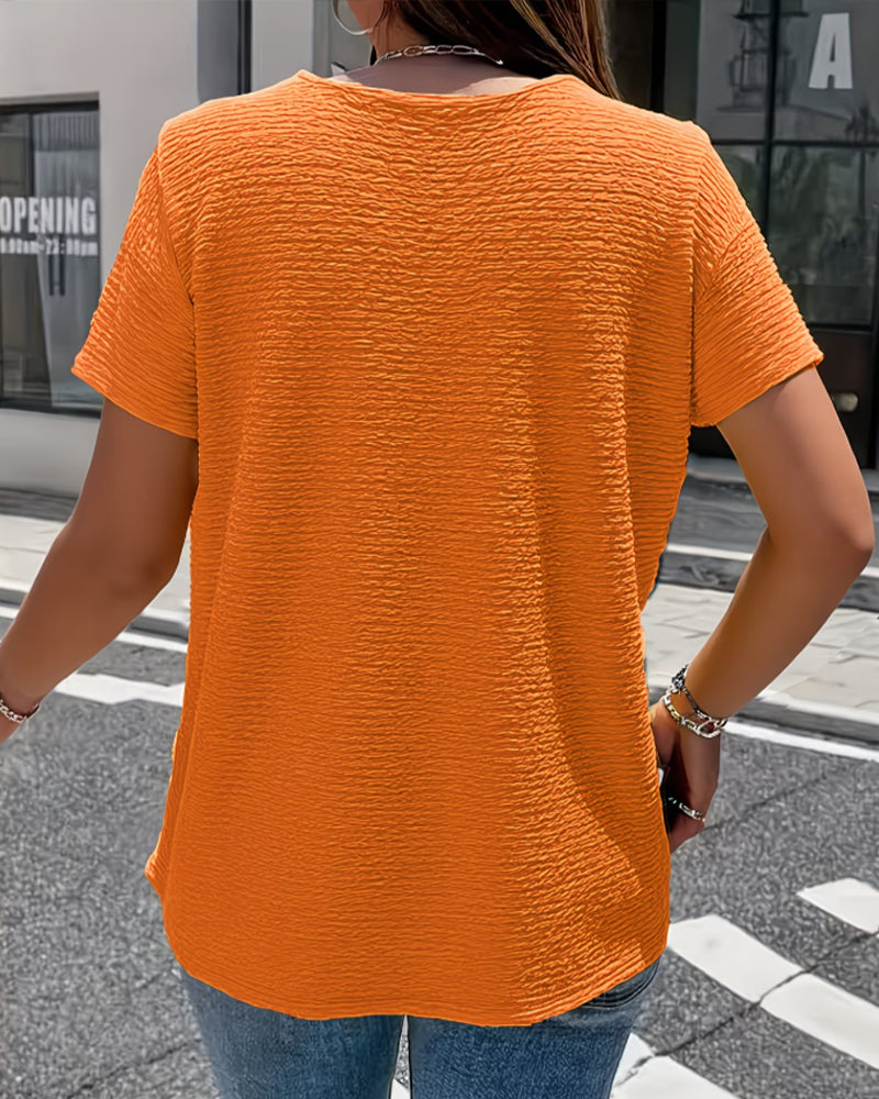 Gergina - T-shirt With Peter Pan Collar
