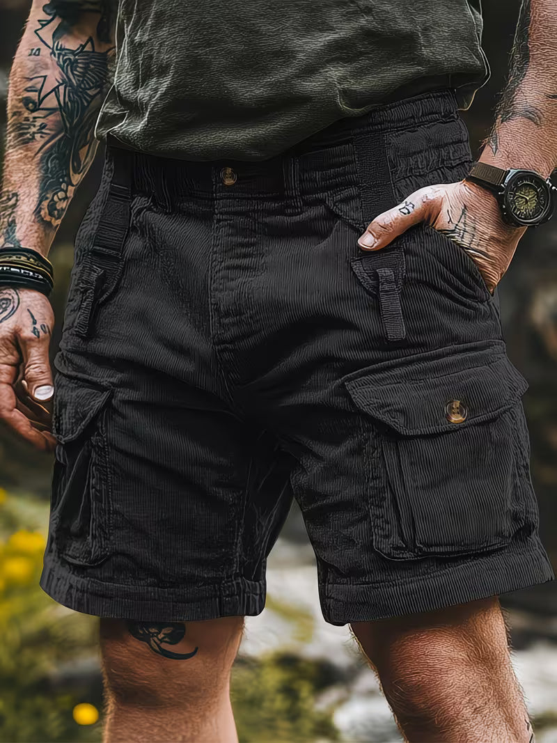 Jorit - Corduroy 3D Woven Cargo Shorts