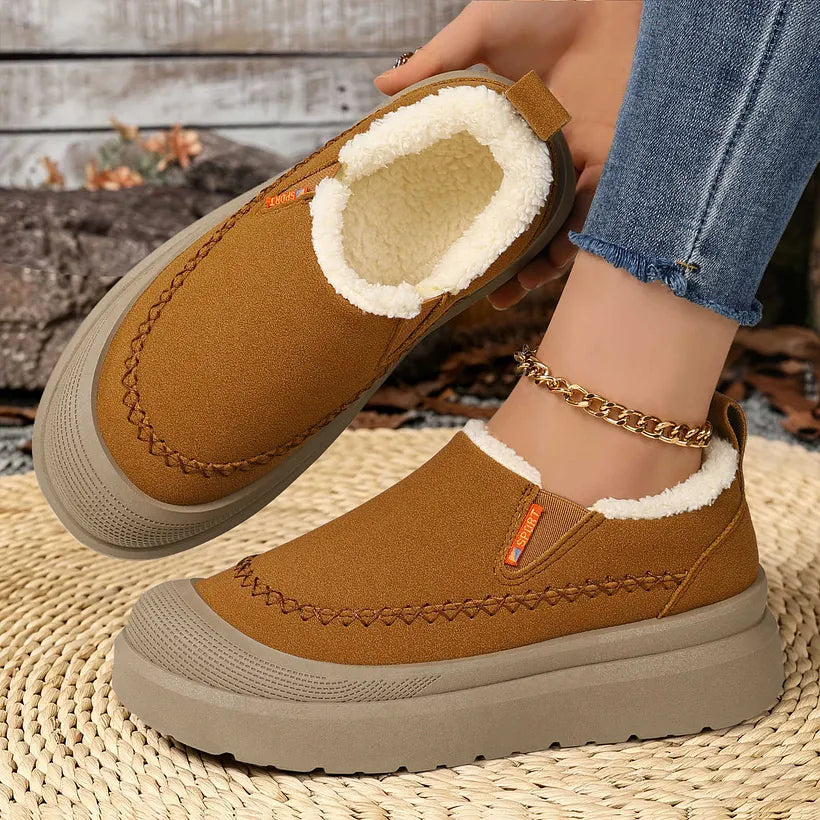 Sunnira - Elegant Shoes With Faux Fur Lining