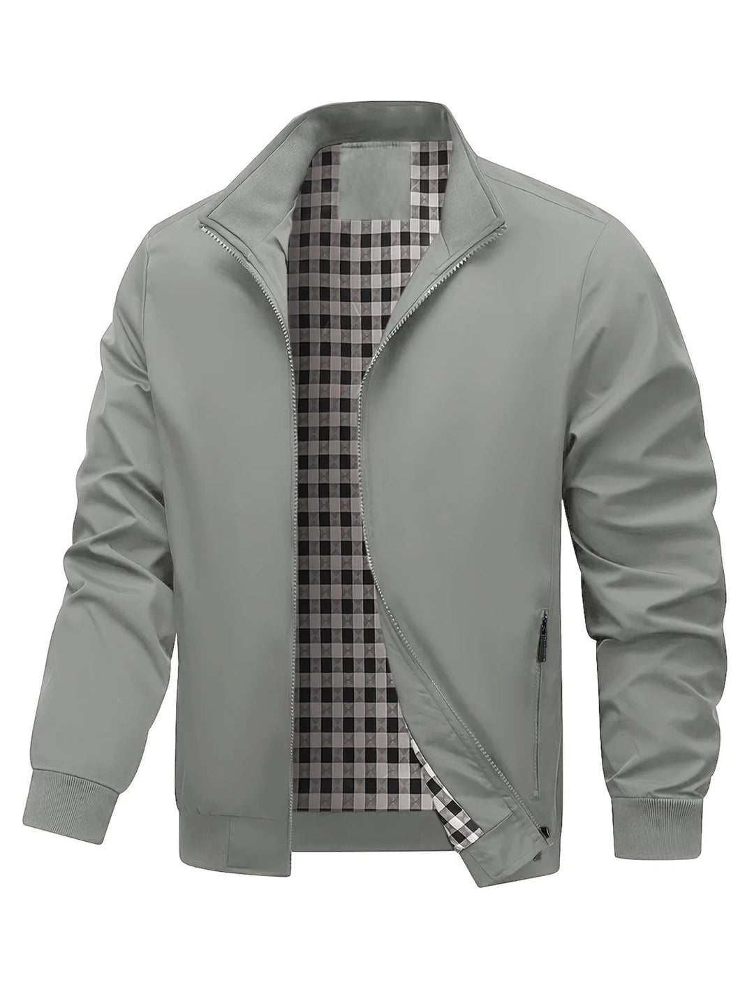 Charith - Casual Long Sleeve Jacket With Zipper