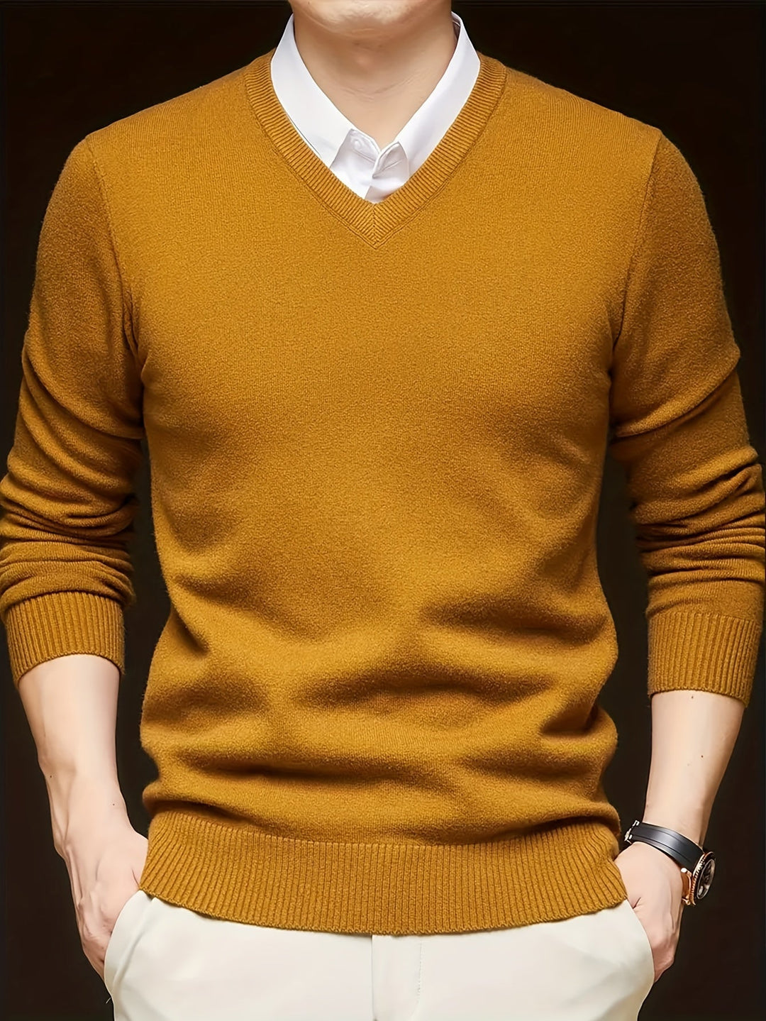 Viterax - Cross Border V-Neck Knitted Sweater