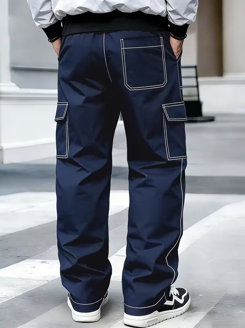 Demetri - Cargo Pants With Contrast Stitching