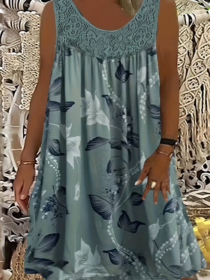 Samudri - Loose Sleeveless Maxi Dress With Round Neck