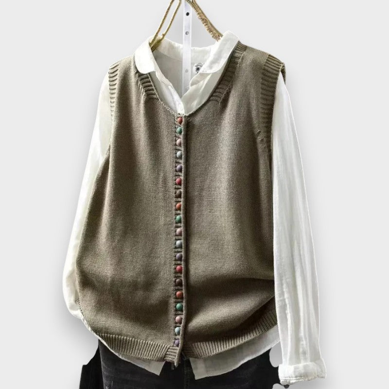 Vespiruva - Sleeveless Knitted Vest