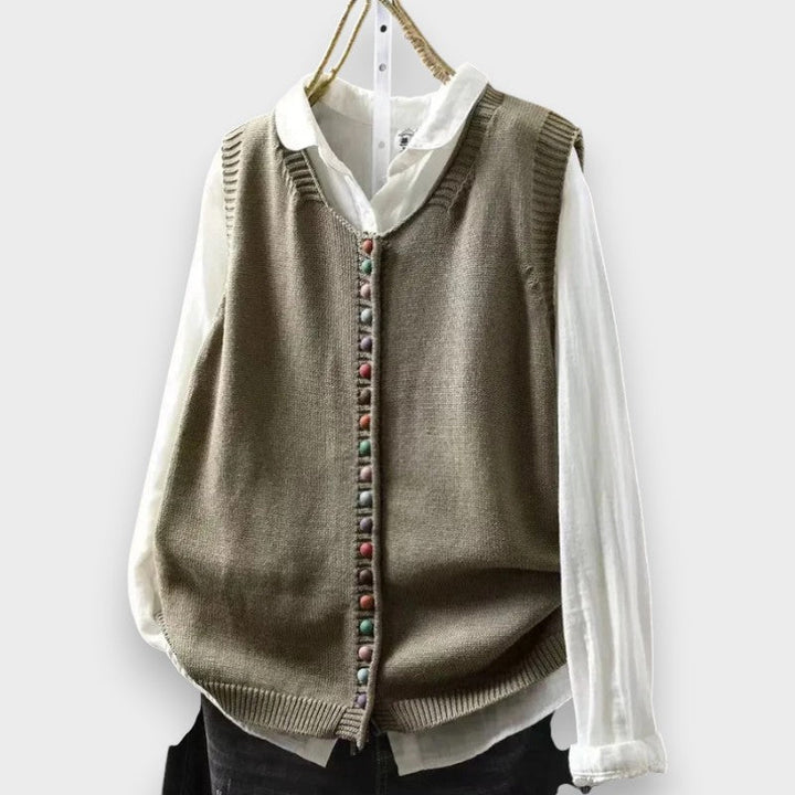 Vespiruva - Sleeveless Knitted Vest