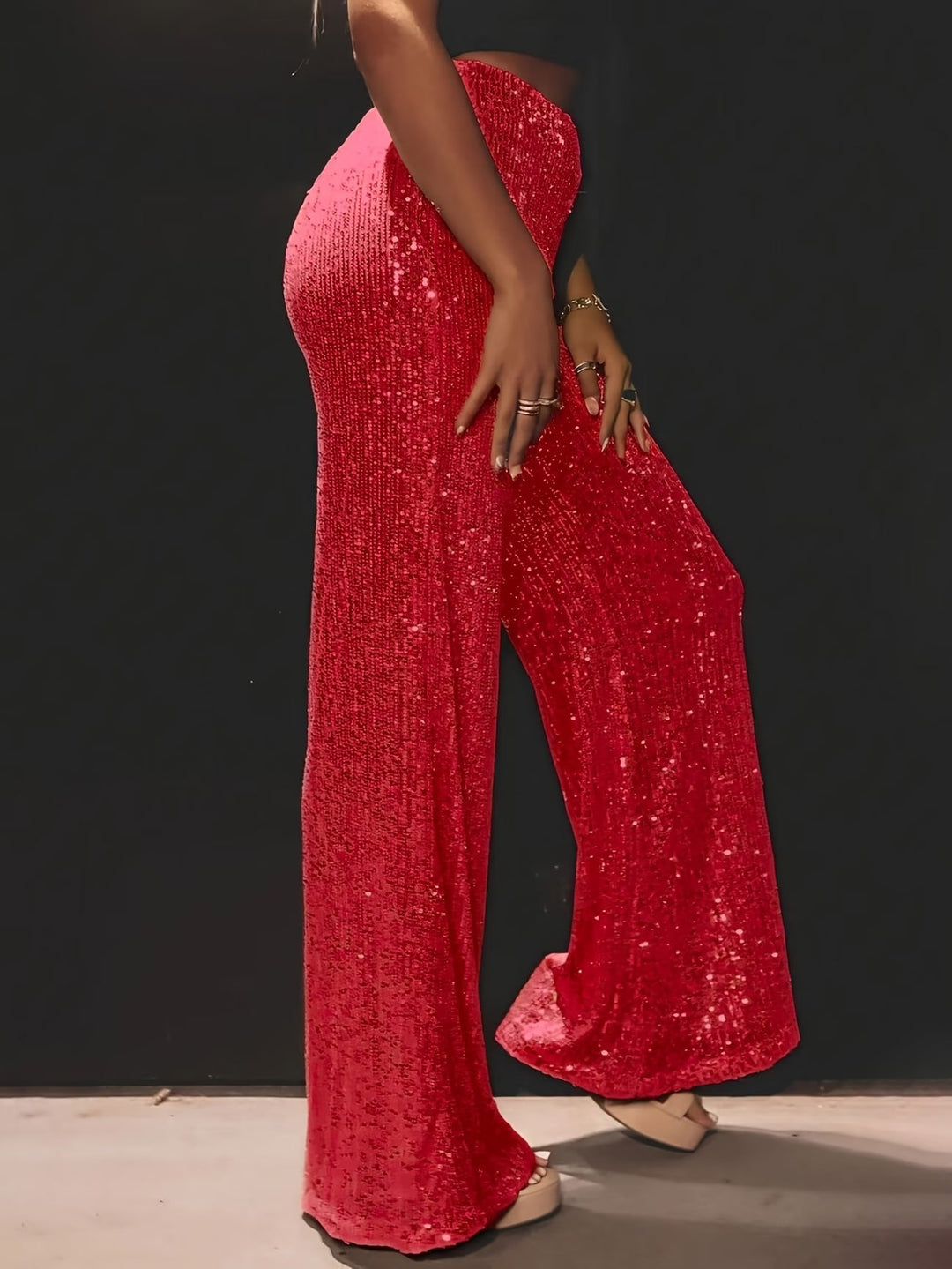 Tnora - Wide Leg High Waist Trouser