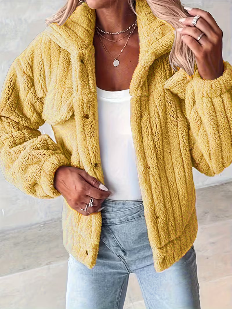 Lovana - Faux Fur Jacket Jacket With Pockets