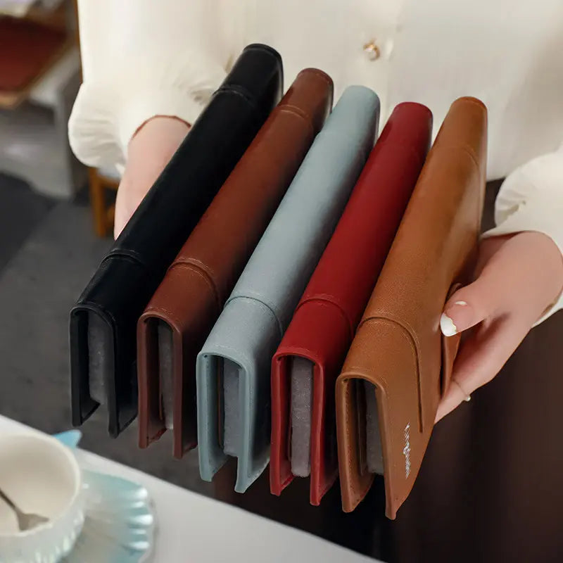 Voltwave - Leather Wallet With Double Zipper