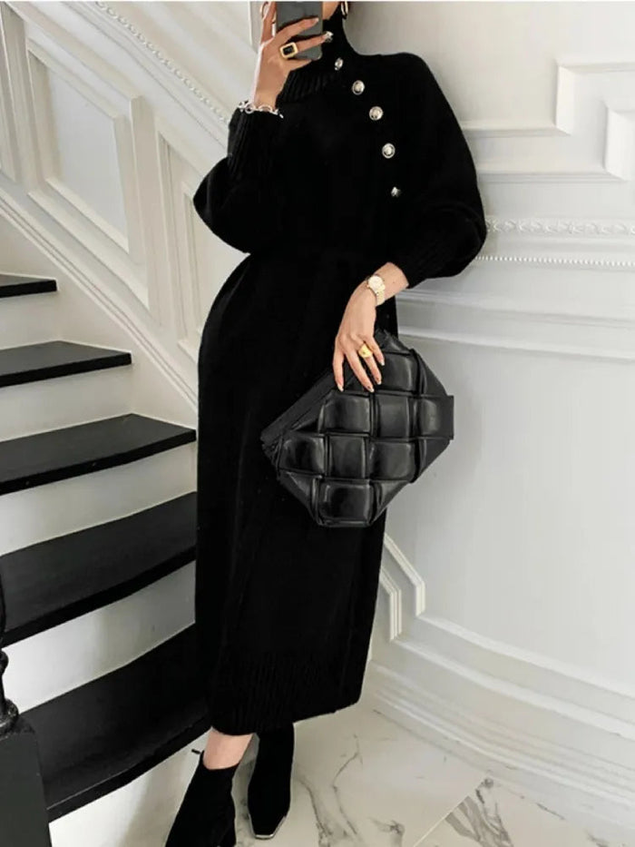 Neriira - Elegant Turtleneck Dress