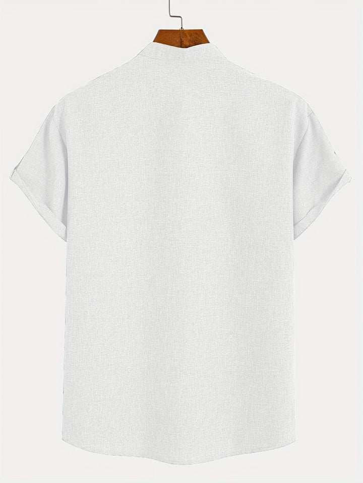 Samuelson - Elegant Short Sleeve Shirt With Collar