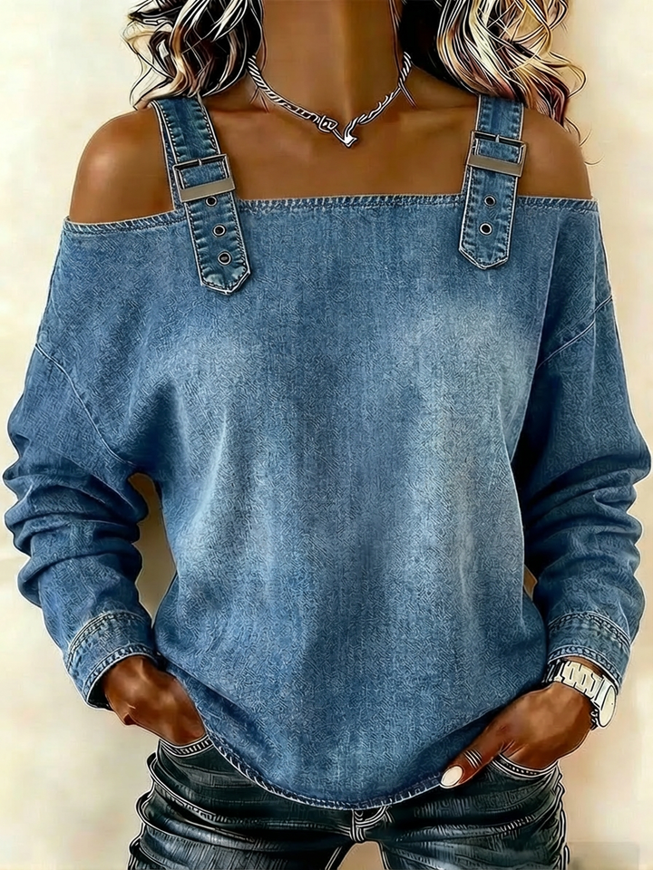 Yamara - Sleeveless Denim Shirt