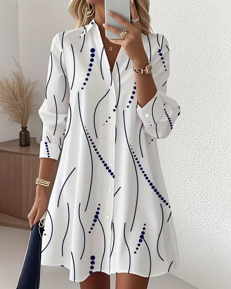 Belma - Fashionable Button-Up Shirt Dress