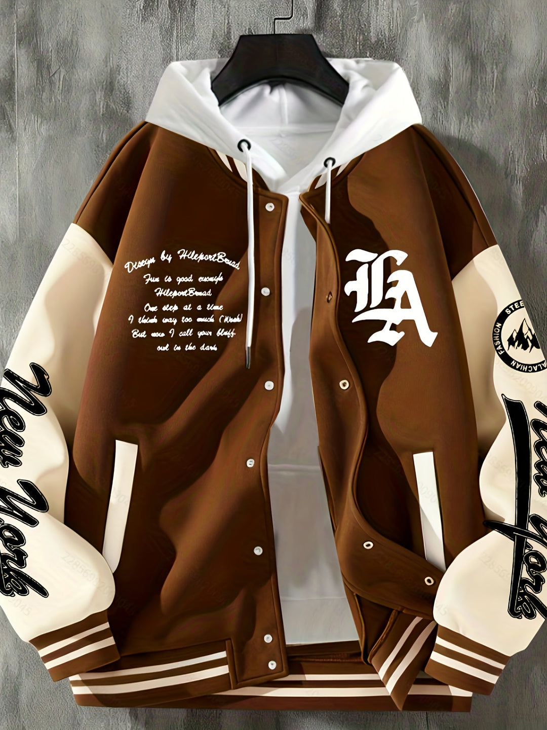 Pytheforge - Baseball Jacket With Button-Up Front