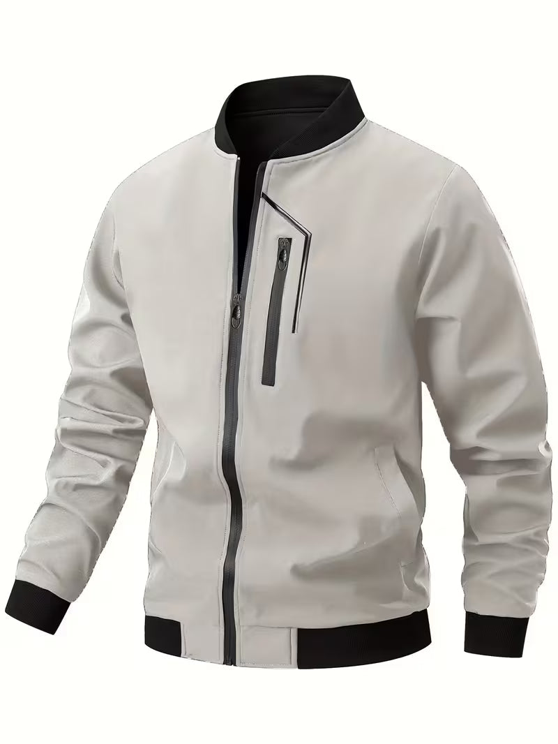 Baldis - Casual Bomber Jacket With Zipper