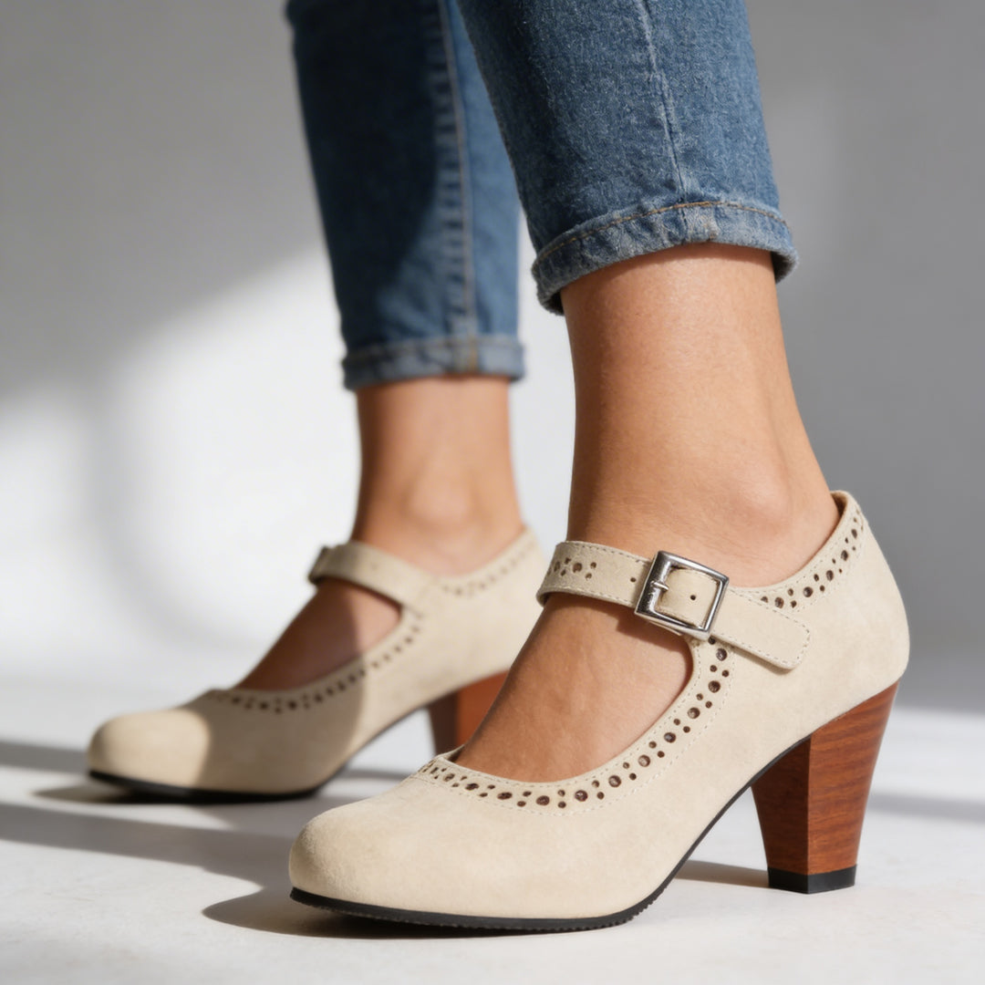 Oriana - Chic Buckle Strap Pumps