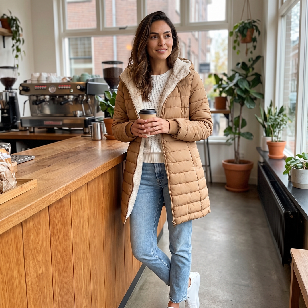 Astriya - Lined Winter Coat With Hoodie