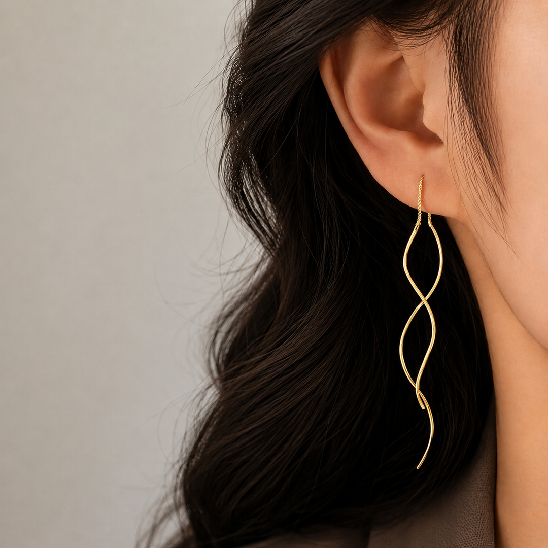 Idalina - Melting Point Sterling Silver Earrings