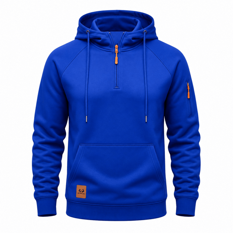 Aurasync - Quarter Zip Hooded Sweatshirt