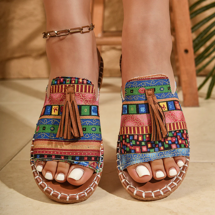 Margaret - Bohemian Tassel Sandals