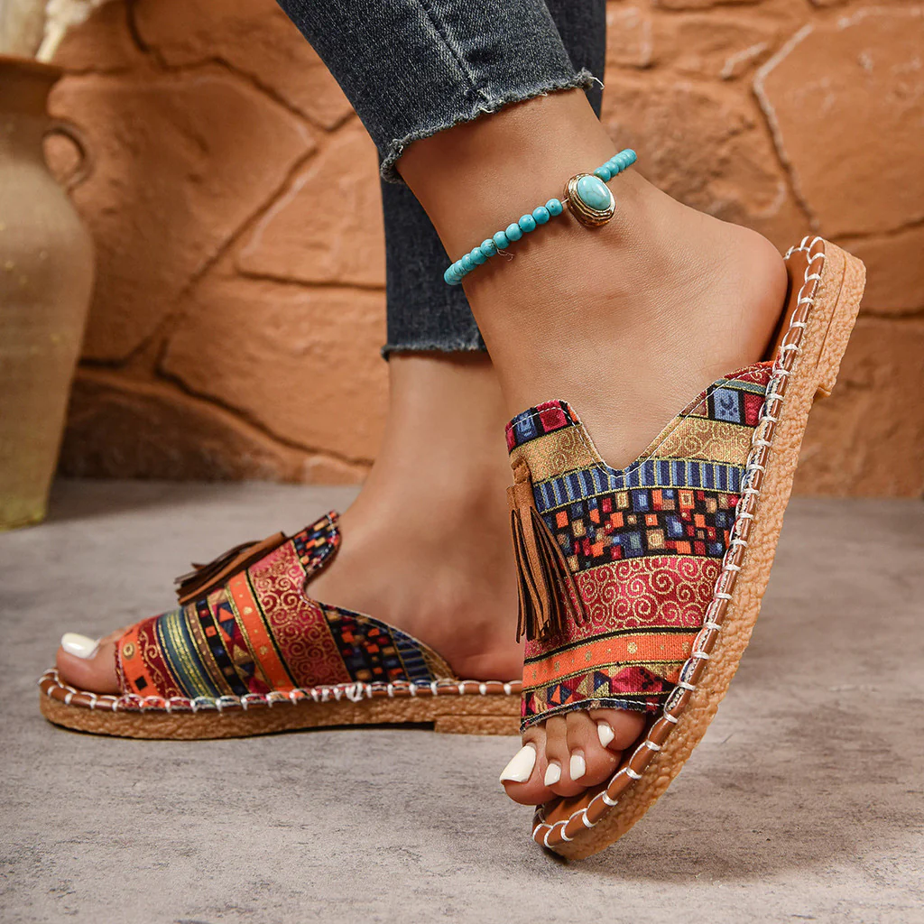 Margaret - Bohemian Tassel Sandals