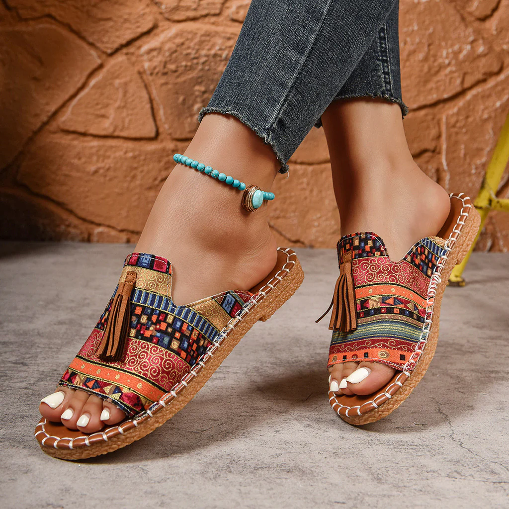 Margaret - Bohemian Tassel Sandals