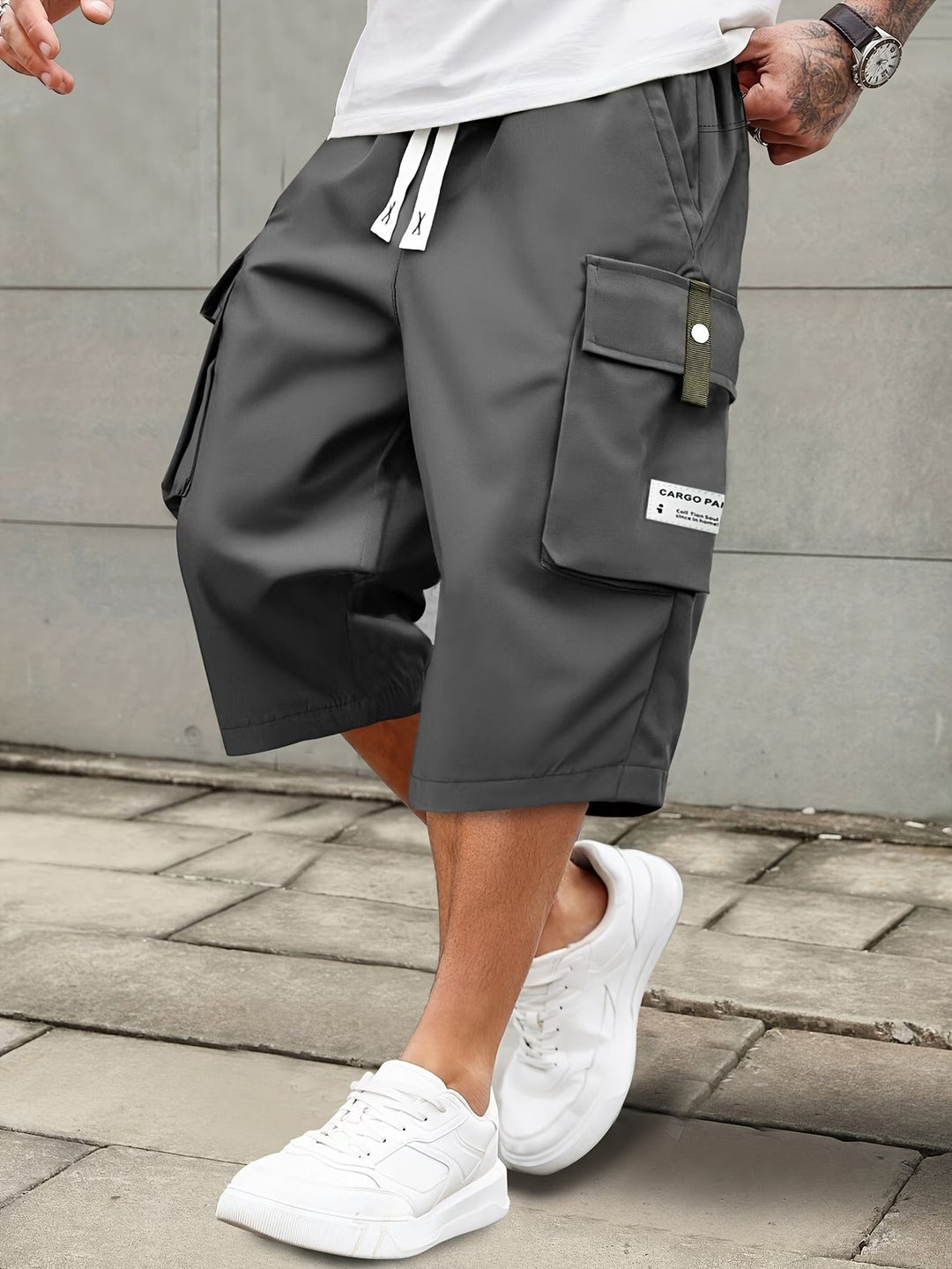 Burkus -  Casual Cargo Shorts With Multiple Pockets