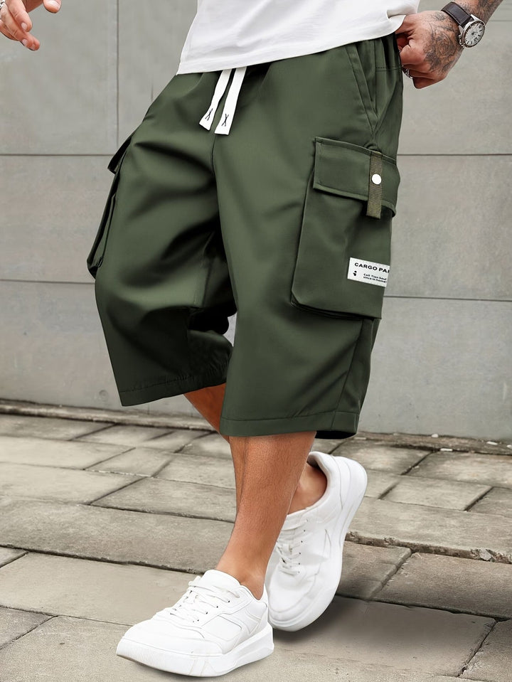 Burkus -  Casual Cargo Shorts With Multiple Pockets