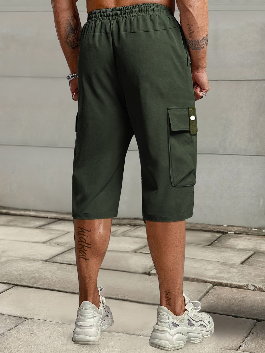 Burkus -  Casual Cargo Shorts With Multiple Pockets