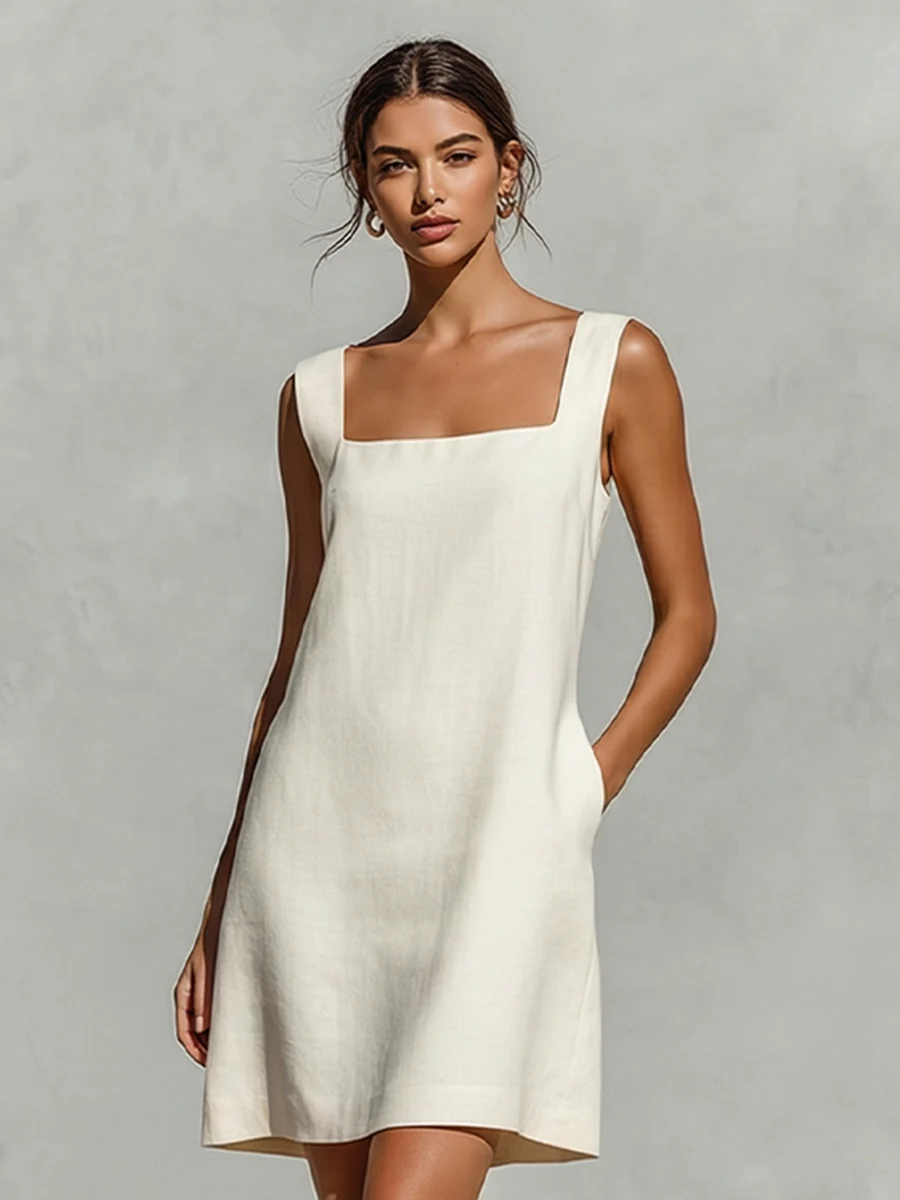 Loren - Sleeveless A Line Mini Dress