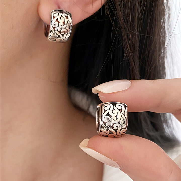 Mayani - Relic Sterling Silver Earrings