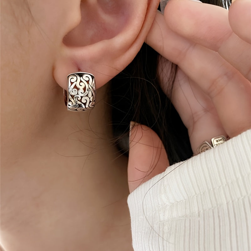 Mayani - Relic Sterling Silver Earrings