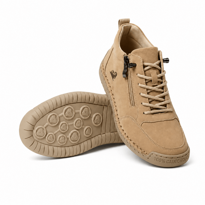 Lovielle - Lace-Up Sneakers With Side Zipper