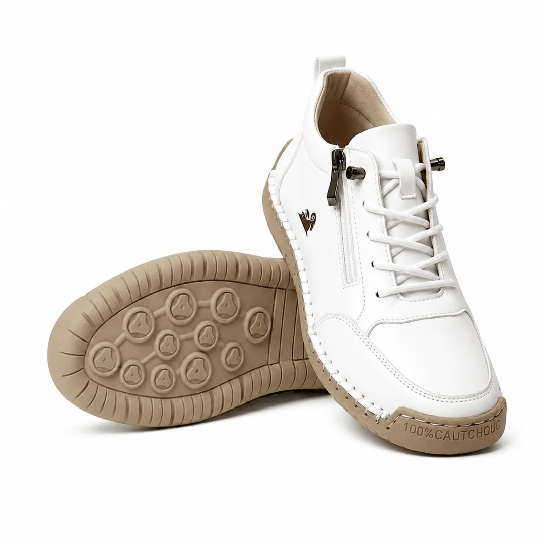 Lovielle - Lace-Up Sneakers With Side Zipper