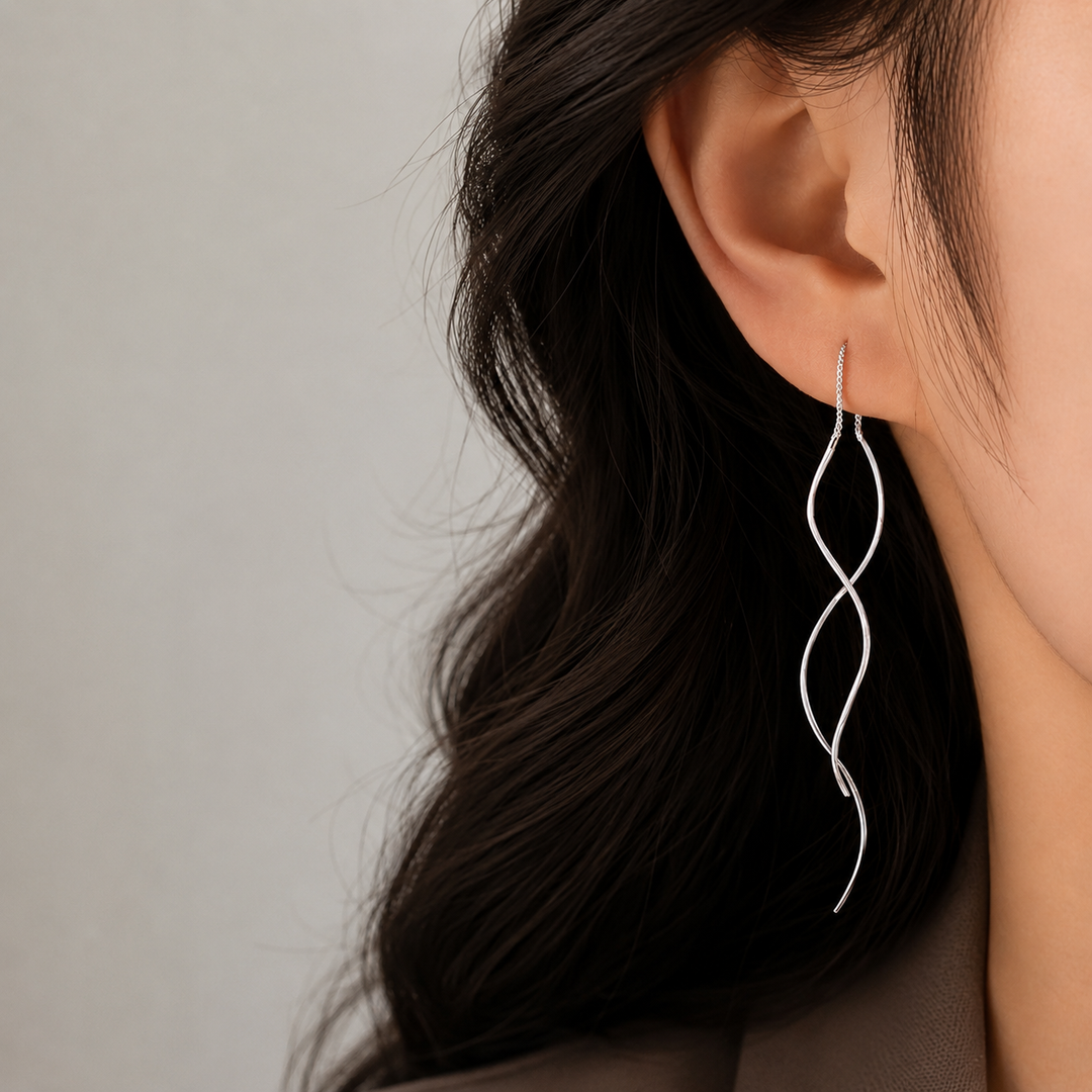 Idalina - Melting Point Sterling Silver Earrings