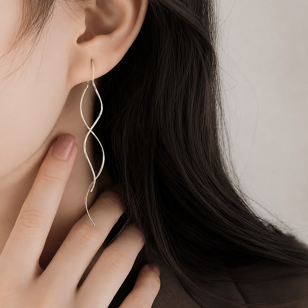 Idalina - Melting Point Sterling Silver Earrings