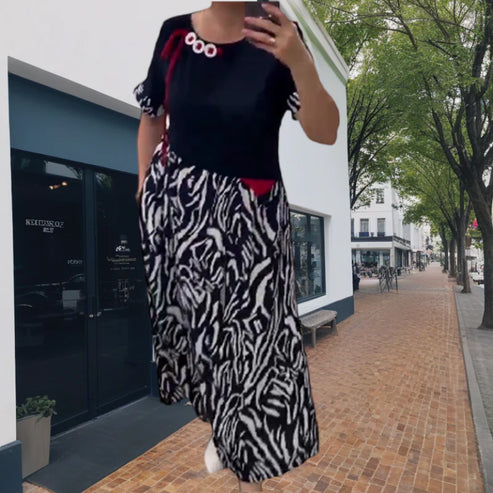 Zahara - Casual Patchwork Dress